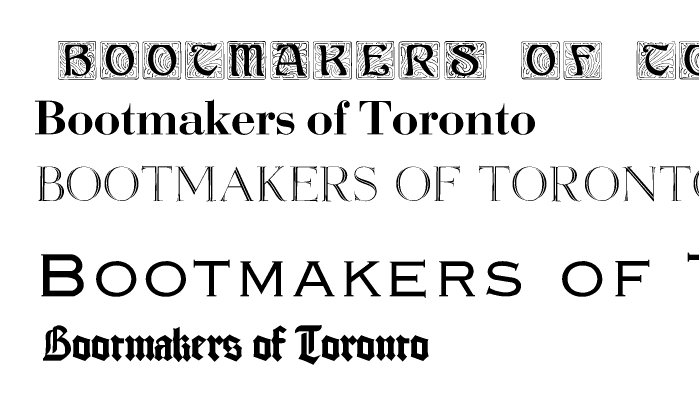 Bootmakers of Toronto